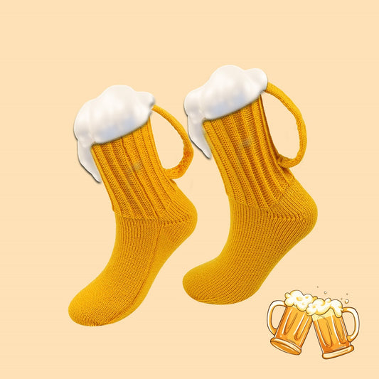 3D Beer Mug Tube Socks