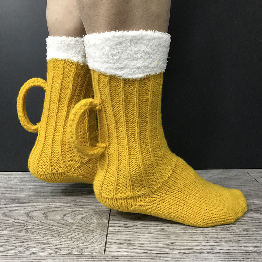 3D Beer Mug Tube Socks