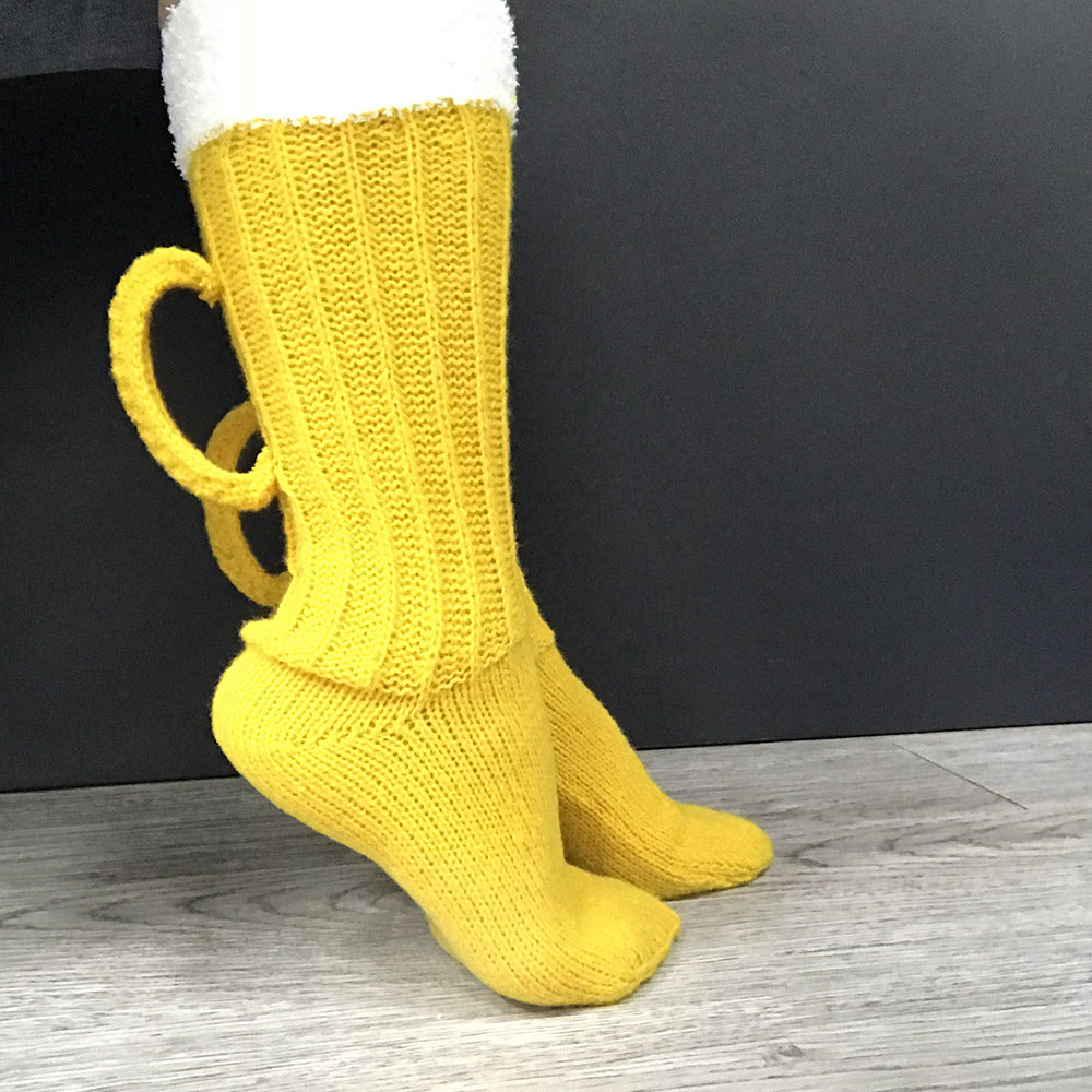 3D Beer Mug Tube Socks