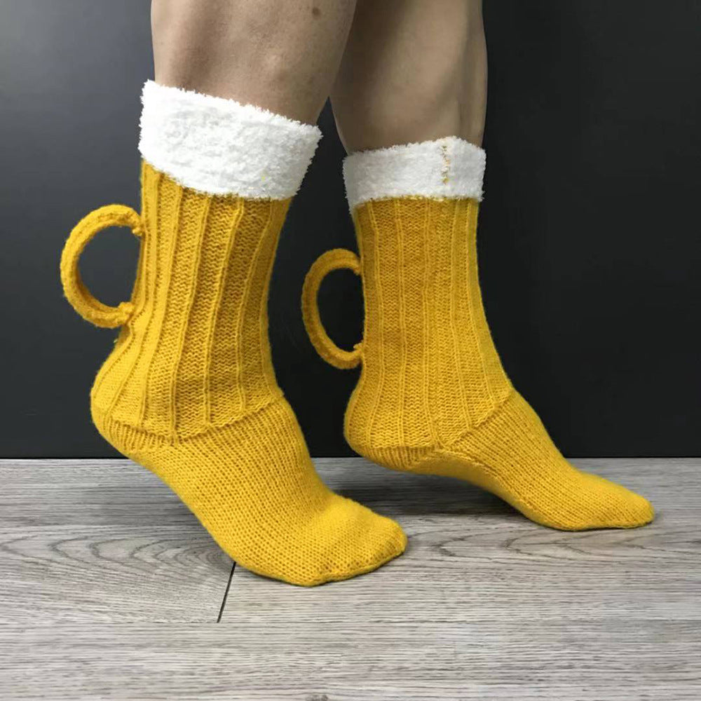 3D Beer Mug Tube Socks