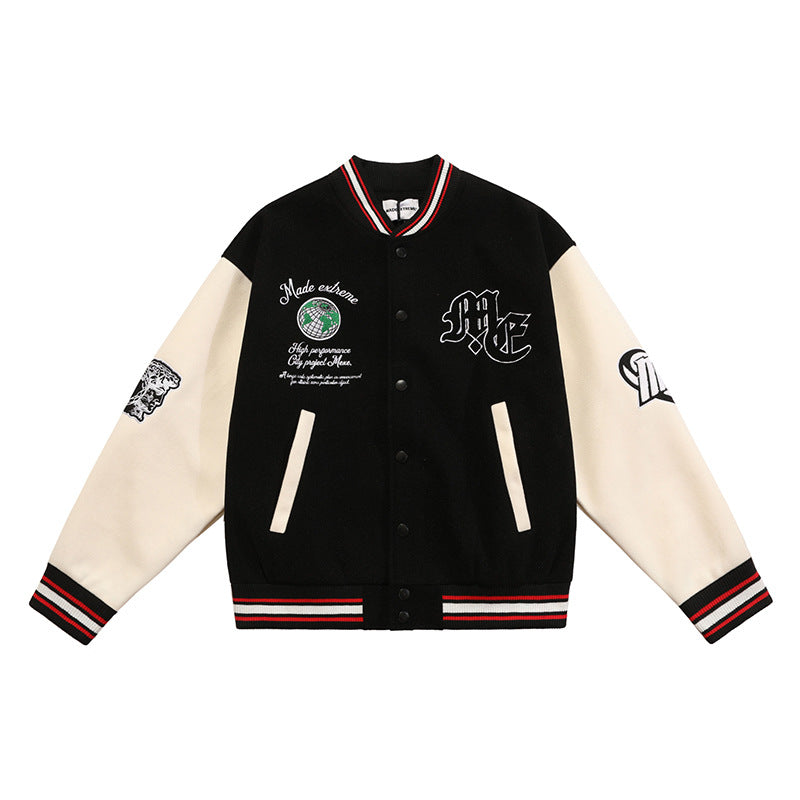 Men's Casual Vintage Baseball Jacket